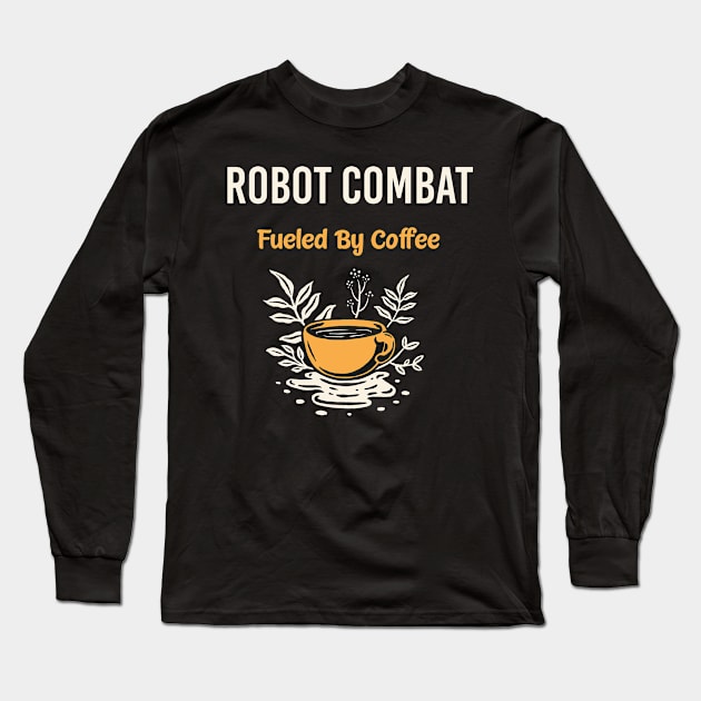 Robot Combat Long Sleeve T-Shirt by flaskoverhand